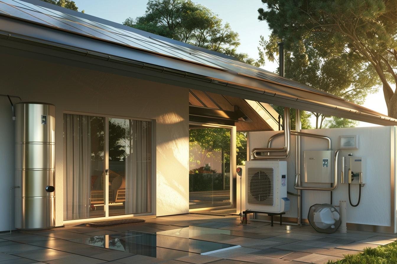 Chauffe-eau thermodynamique et panneaux solaires