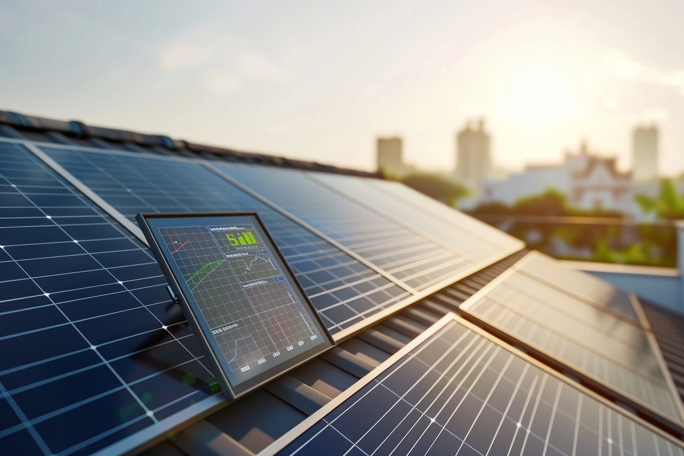 Installation de panneaux solaires sur toiture